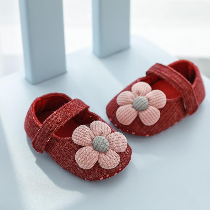 Baby Girls Cute Flower Princess Shoes, Soft Sole Lightweight Breathable Princess Flats, Toddler Shoes For Walking