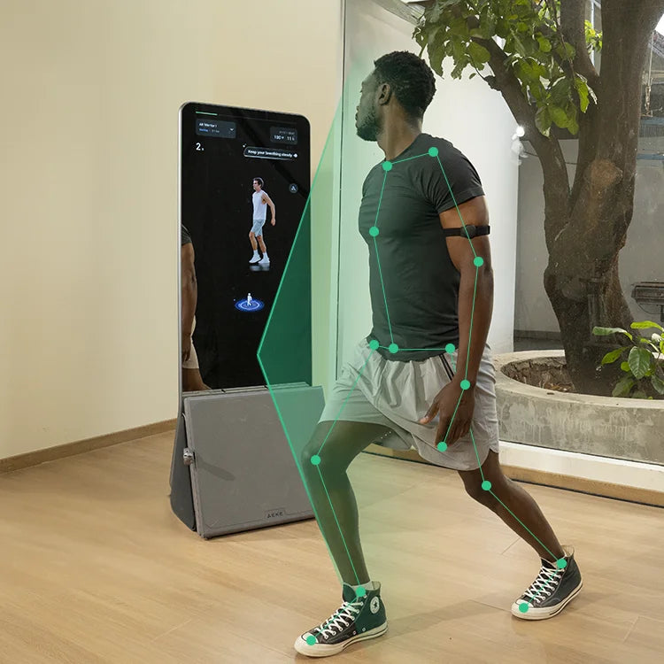 AEKE K1 Commercial Smart Home Gym Full-Body Mirror with Multi-Function Aluminum Alloy Frame for Body Building & Gym Fitness