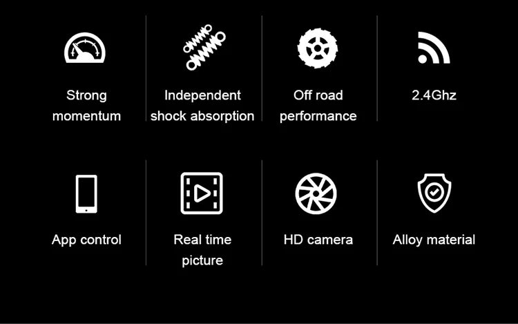 2.4Ghz Remote Control Car with Camera WiFi 720P HD FPV Camera,  1/18 Scale -Road Stunt Rc Car Gesture Rc Car