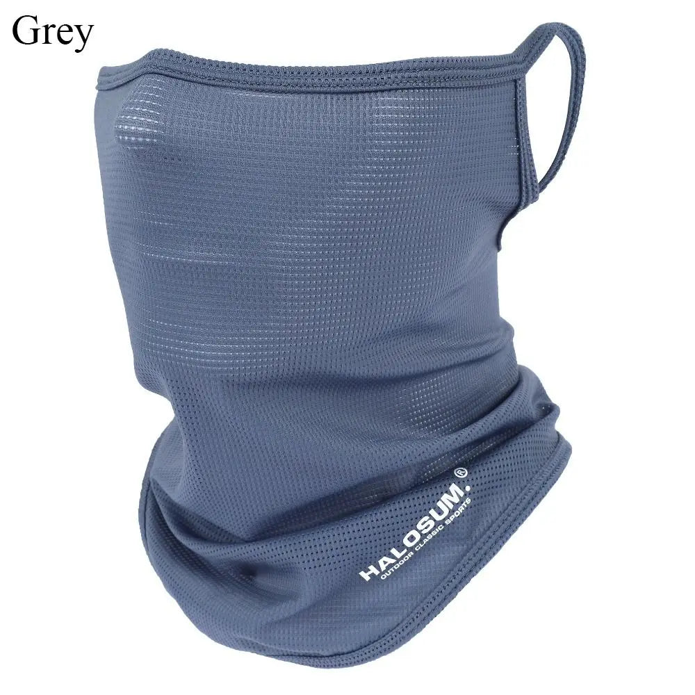 Breathable Bike Mask Daily Windproof Dustproof Solid Color Motorcycle Scarf Ice Silk Balaclava Summer