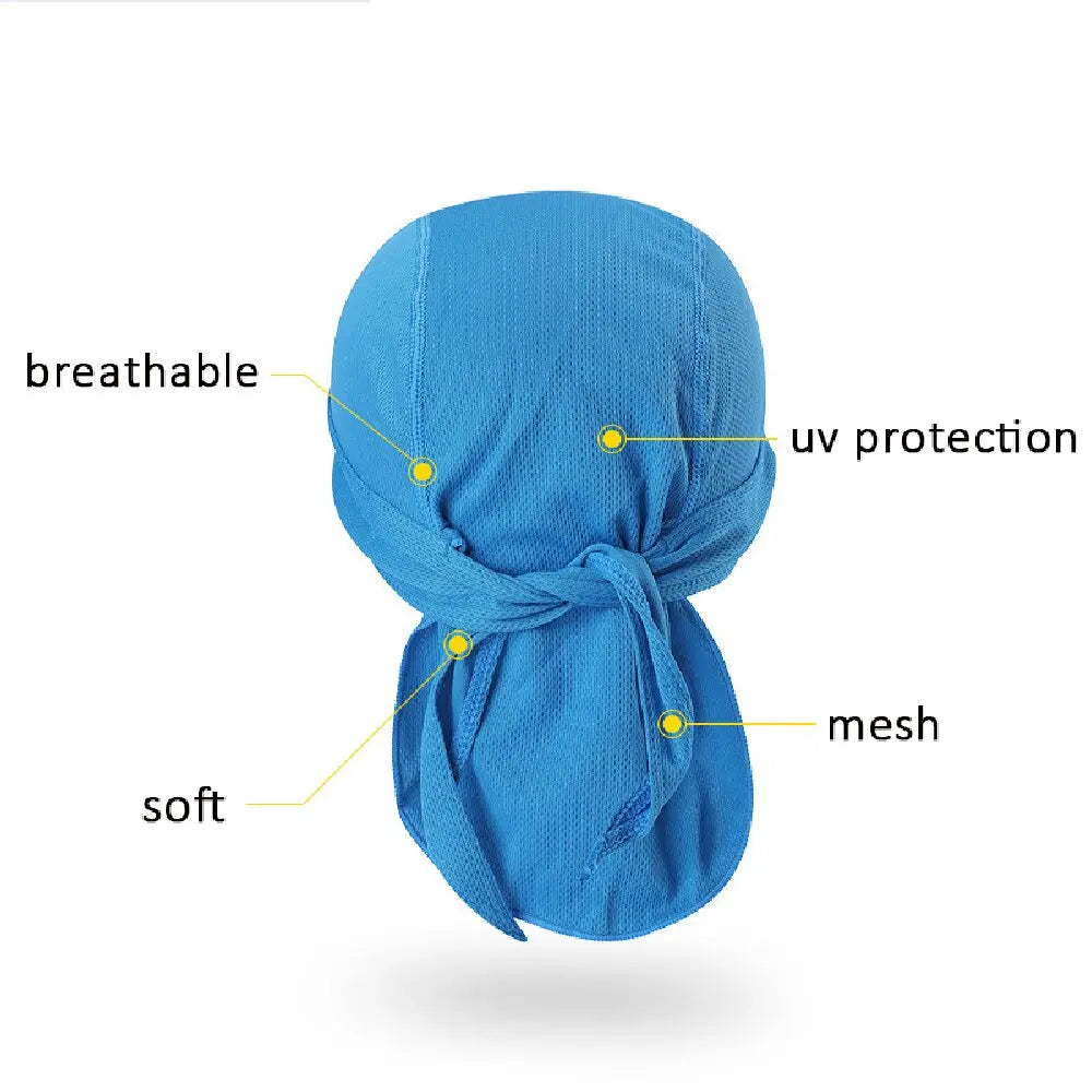 Bicycle Headband Sweat-wicking Cap Cycling Headscarf Quick-dry Sun-Protective Hat Head Scarf for Outdoor Cycling Sport Bandana