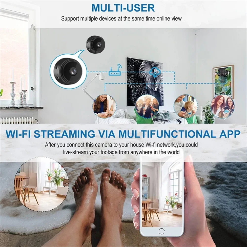 A9 Mini WiFi Camera Remote Wireless infrared 720p HD Voice Recorder Video Camcorder Night Vision Home Security Surveillance Cam