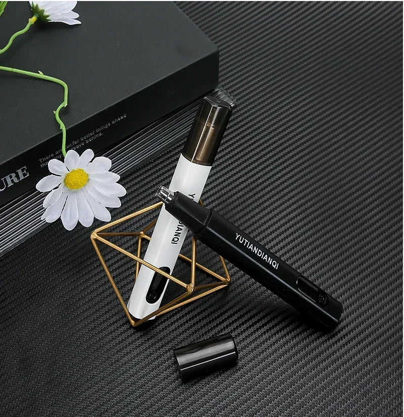 2 In 1 Electric Portable Ear And Nose Hair Trimmer Clipper 2024 Professional Painless Portable Eyebrow For Men