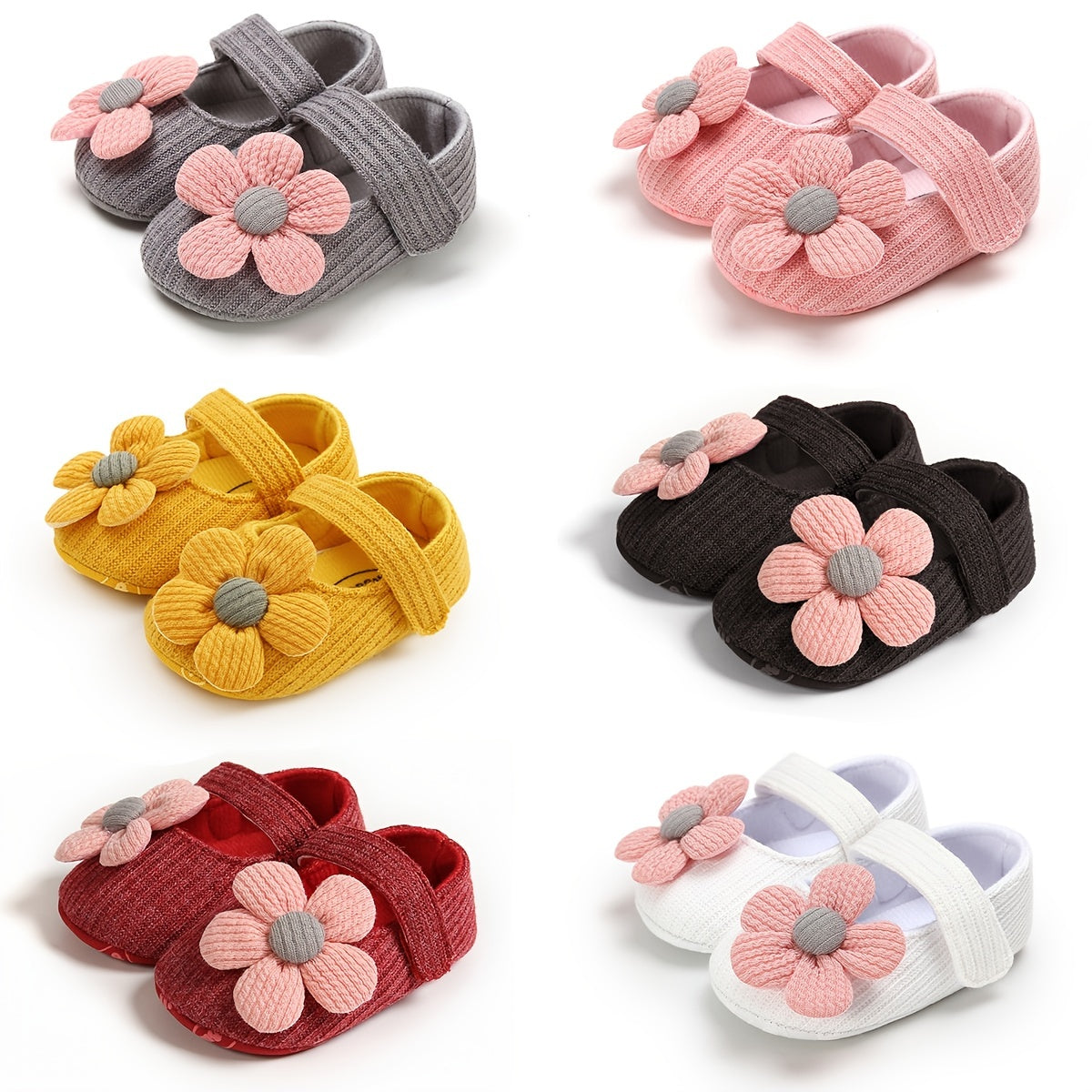 Baby Girls Cute Flower Princess Shoes, Soft Sole Lightweight Breathable Princess Flats, Toddler Shoes For Walking